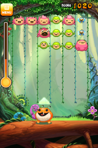 Critter Crunch gameplay Biggs' job is to feed the smaller critters to larger ones.